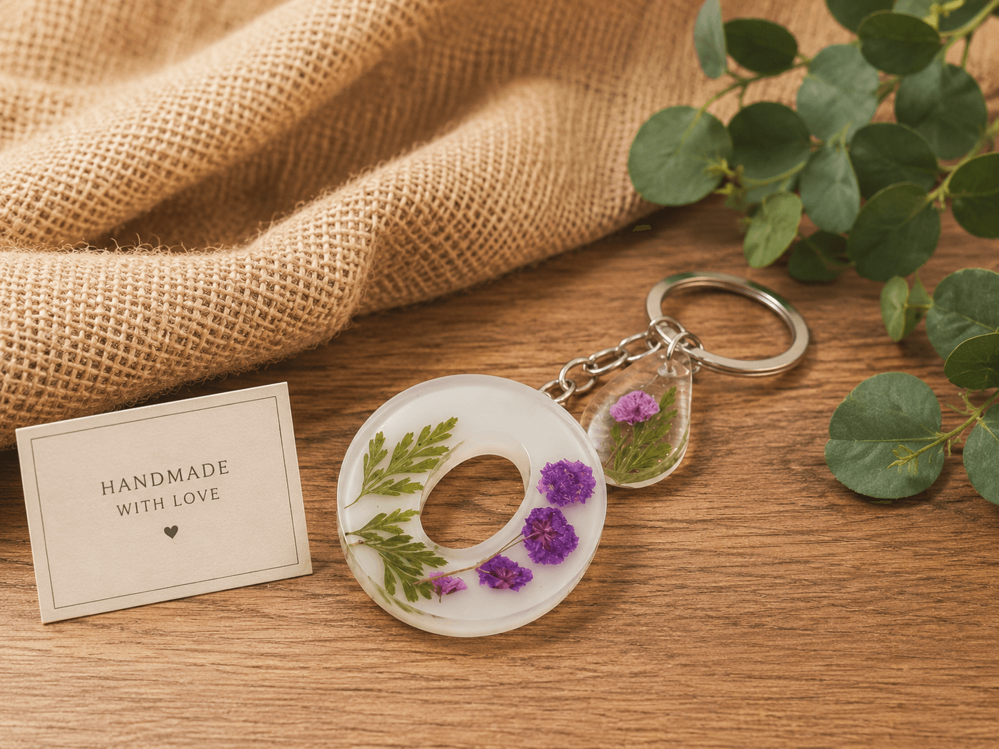 Resin Keychain — alternate view
